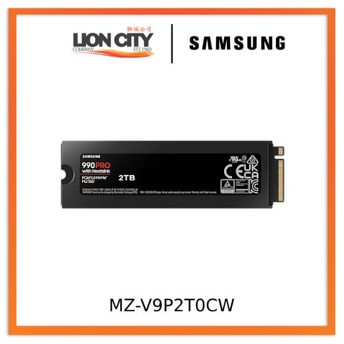 Samsung  MZ-V9P2T0CW 990 PRO with Heatsink NVMe M.2 SSD 2TB