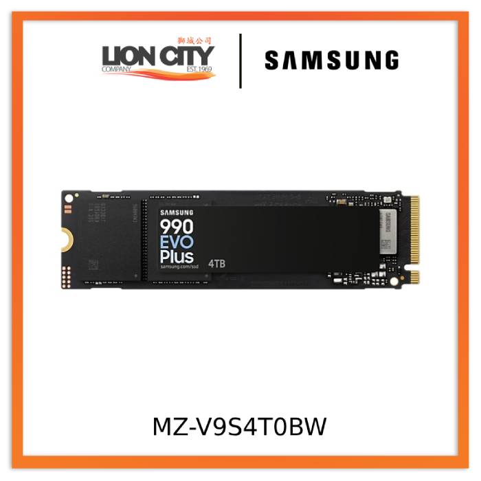 Samsung MZ-V9S4T0BW 990 EVO Plus, PCIe 4.0/5.0, NVMe M.2 SSD