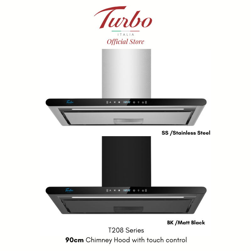 Turbo Italia T208 Series 90cm Chimney Hood