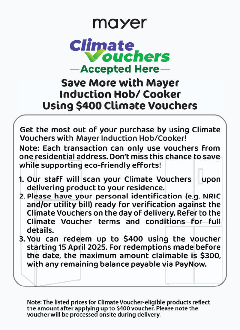 Mayer 30cm 2 Zone Domino Induction Hob MMIH30CS