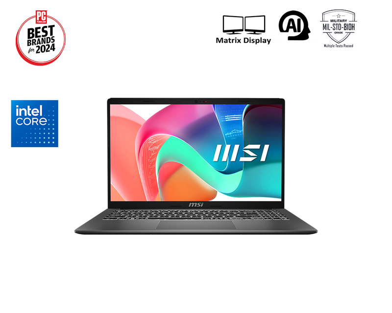 MSI Modern 15 F1MG-1040SG 15.6" FHD Laptop Intel Core 5 120U 16GB 512GB