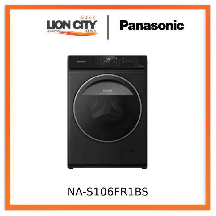 Panasonic NA-S106FR1BS 10/6kg Gentle Dry and Hygienic Front Load Washing Machine with Dryer