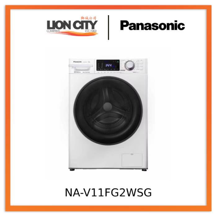 Panasonic NA-V11FG2WSG 11kg Washer with StainMaster+ & ActiveFoam