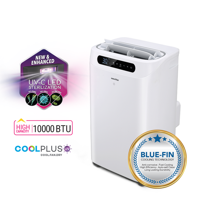 Novita 10000 BTU 3-in-1 Portable Air Conditioner NAC10000UV-i