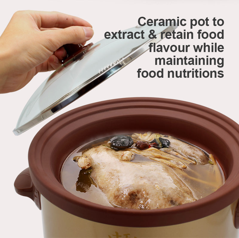 PowerPac 1.5L Slow Cooker with Ceramic Pot PPSC15