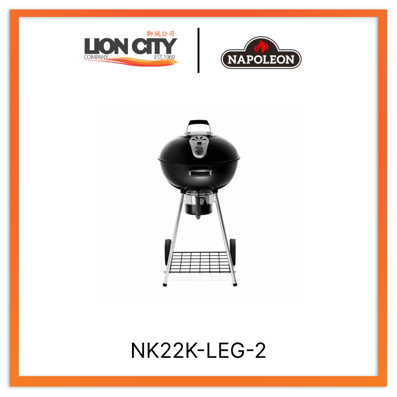 Napoleon NK22K-LEG-2 22″ Charcoal Kettle Grill