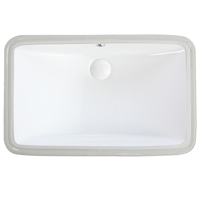 Rubine NUE 61 59cm Undermount Ceramic Basin Gloss White