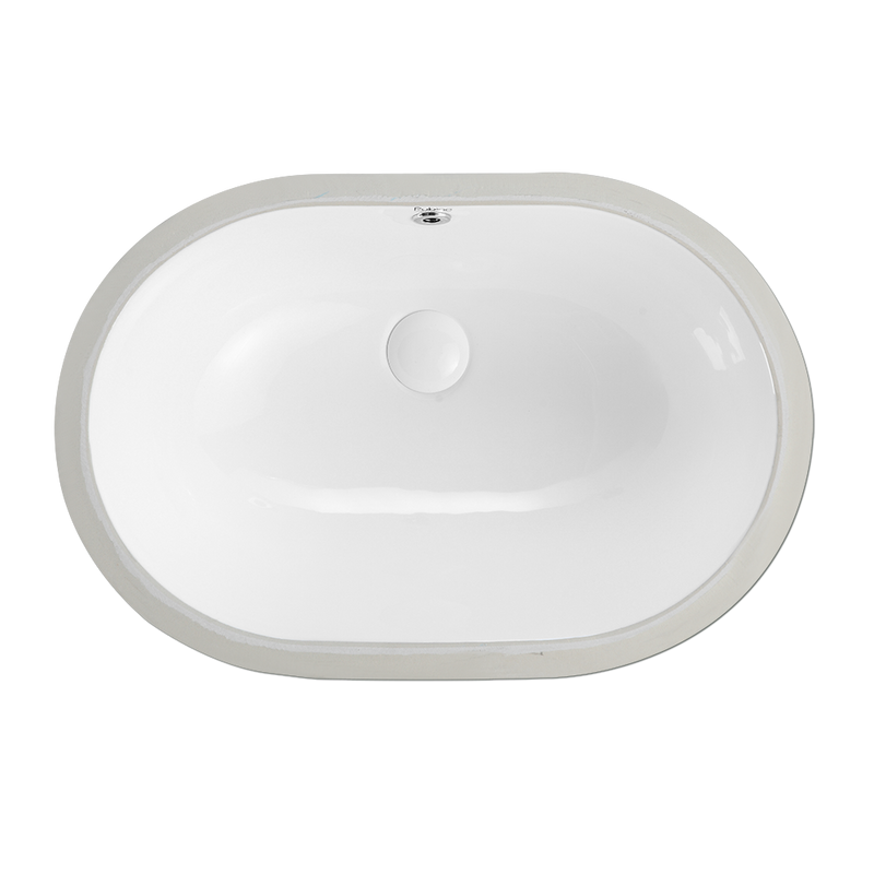 Rubine NUE R58 58cm Undermount Ceramic Basin Gloss White