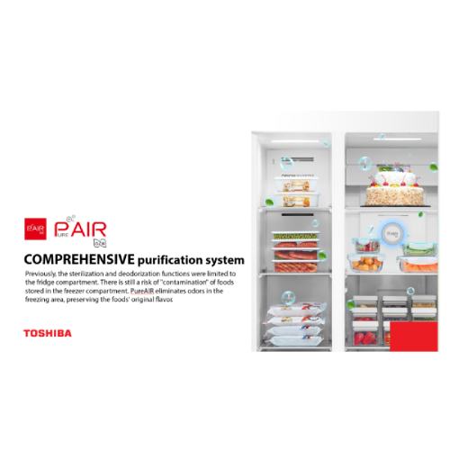 Toshiba GR-RS780WI-PMX(06) 601L Side By Side Fridge Refrigerator