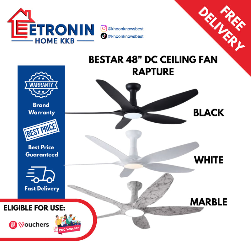 Bestar 122cm DC Ceiling Fan Rapture