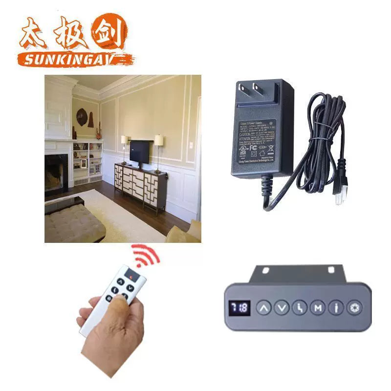 Motorized TV Lift Mechanism and Conference Display Mount