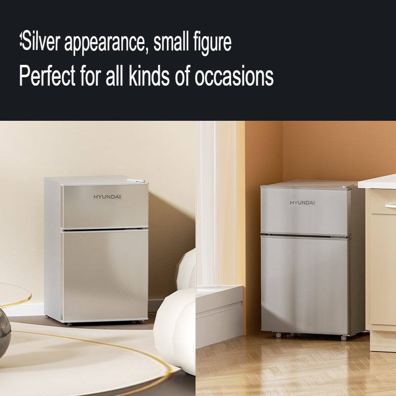 Hyundai BCD-58A116 58L Small Refrigerator with Double Doors for Rental and Dormitory