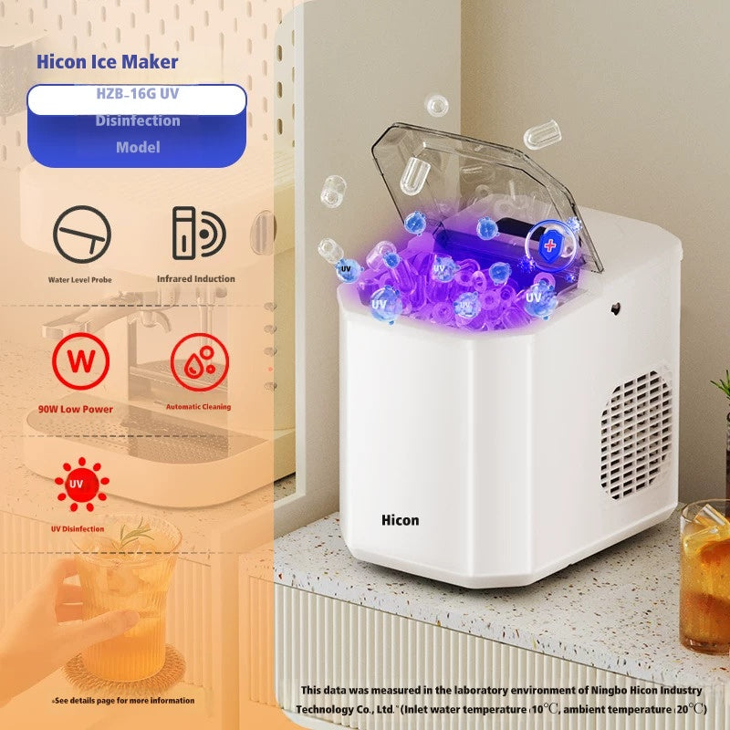 Hicon HZB-16G 15KG Compact Automatic Ice Maker for Home and Dormitory Use