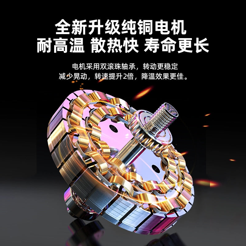 AUX 80-inch Industrial High-Power Ceiling Fan with Remote Control