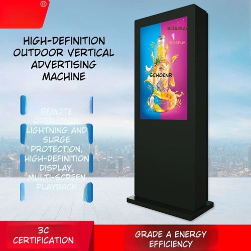 IP65 Waterproof Outdoor LED Advertising Screen 32‑85 Inch Options