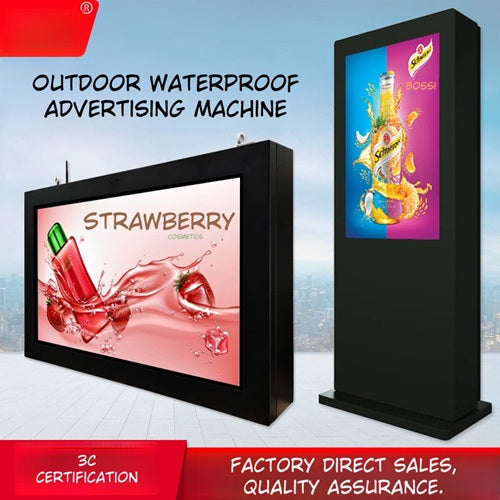 IP65 Waterproof Outdoor LED Advertising Screen 32‑85 Inch Options