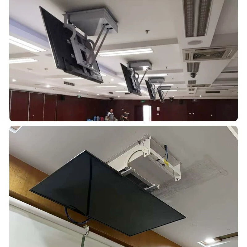 Electric Ceiling Mount for LCD TVs – Hidden Folding Flipper Rack