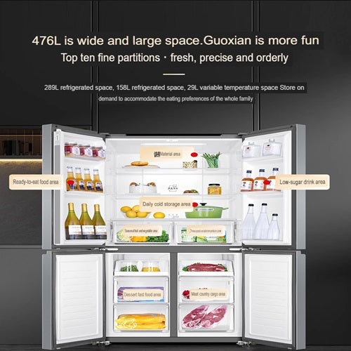 Haier BCD-476WGHTDEDXM 476 Nett Litres  Energy Saving Fridge 4 Door 1Yr Warranty Commercial Use