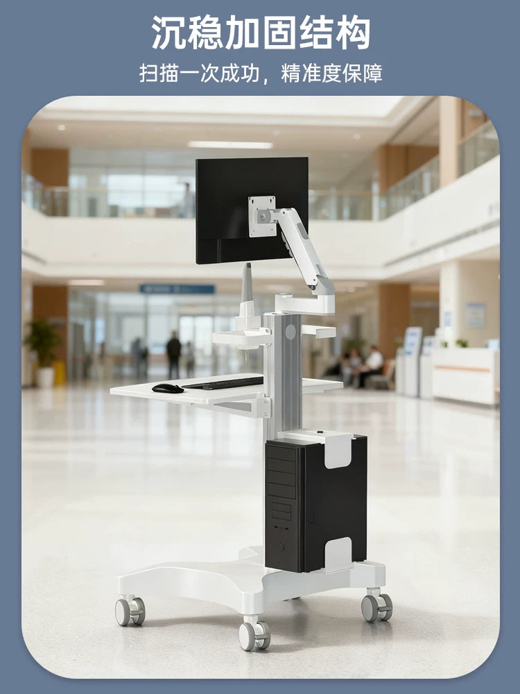 Dental Oral Scanner Mobile Medical Examination Laptop Cart