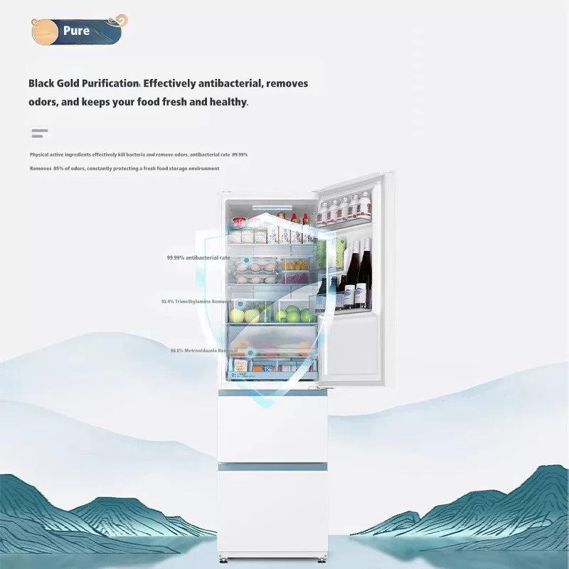 Haier BCD-310WGHD3E7WV (310L)/BCD-251WGHC3E7WV (251L)Three Door Frost Free Refrigerator First Class Energy Efficiency White