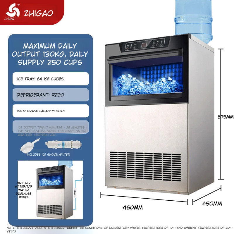 Chigo Commercial Automatic Square Ice Maker Machine for Coffee Tea Shops "Contact for Price"