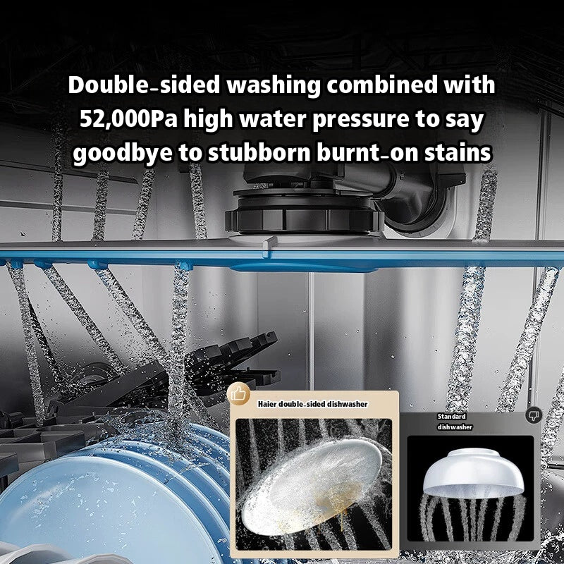 Pre-Order Haier X11S Double‑Sided 14‑Set Embedded Ultra‑Narrow Dishwasher Snow White