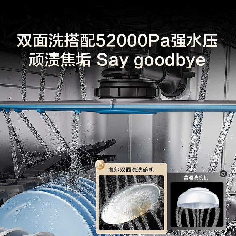 Haier X11S Double‑Sided 14‑Set Embedded Ultra‑Narrow Dishwasher Snow White