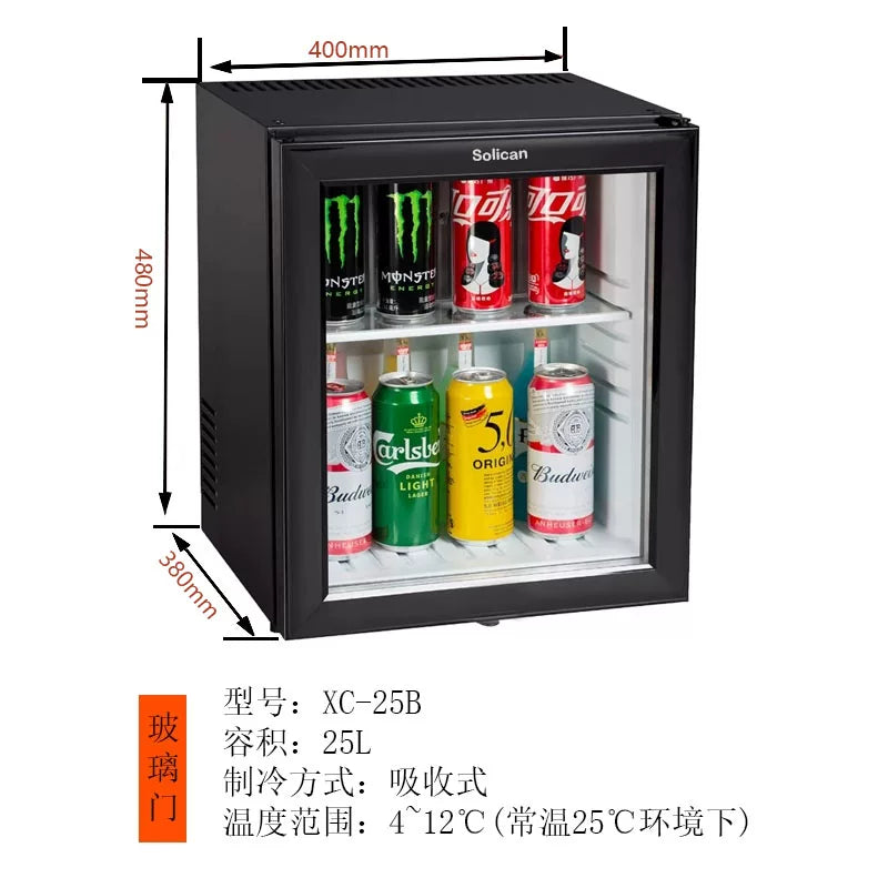 Absorption Mini Fridge Silent Guest Room Built-In Refrigerator