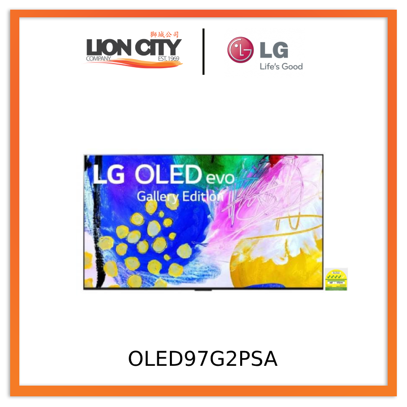 LG OLED97G2PSA 97" 4K Smart OLED Evo 'Gallery Edition' TV + Free Wall Mount