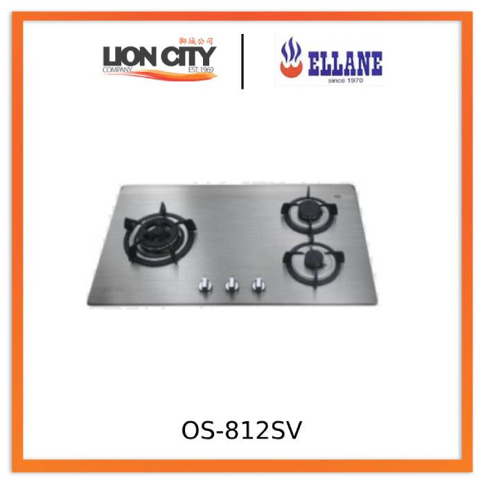 Ellane OS-812SV Stainless Steel Cooker Hob