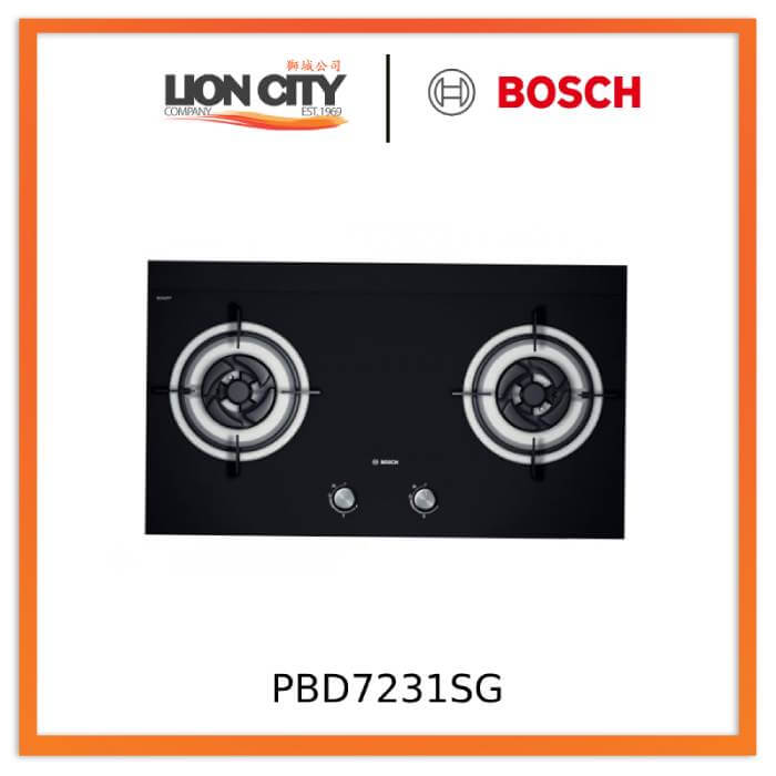 Bosch PBD7231SG Series 2 Gas hob 78 cm Tempered glass, Black Lion