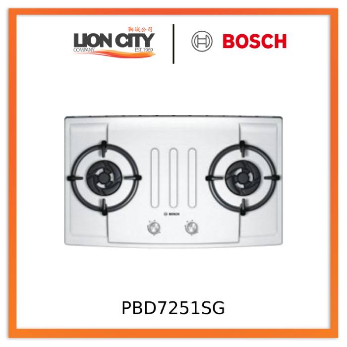 Bosch PBD7251SG 2 burner Built-In Gas Hob