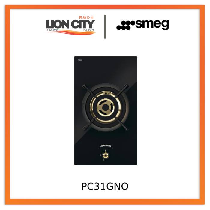 Smeg PC31GNO 30 cm Gas Hob Classica Aesthetic