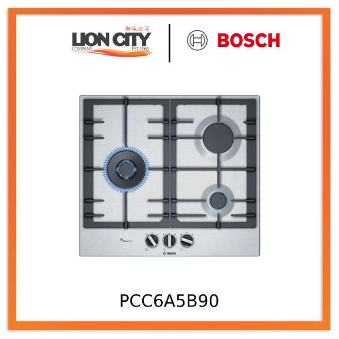 Bosch PCC6A5B90 60 cm Built-In Gas Hob For LPG only