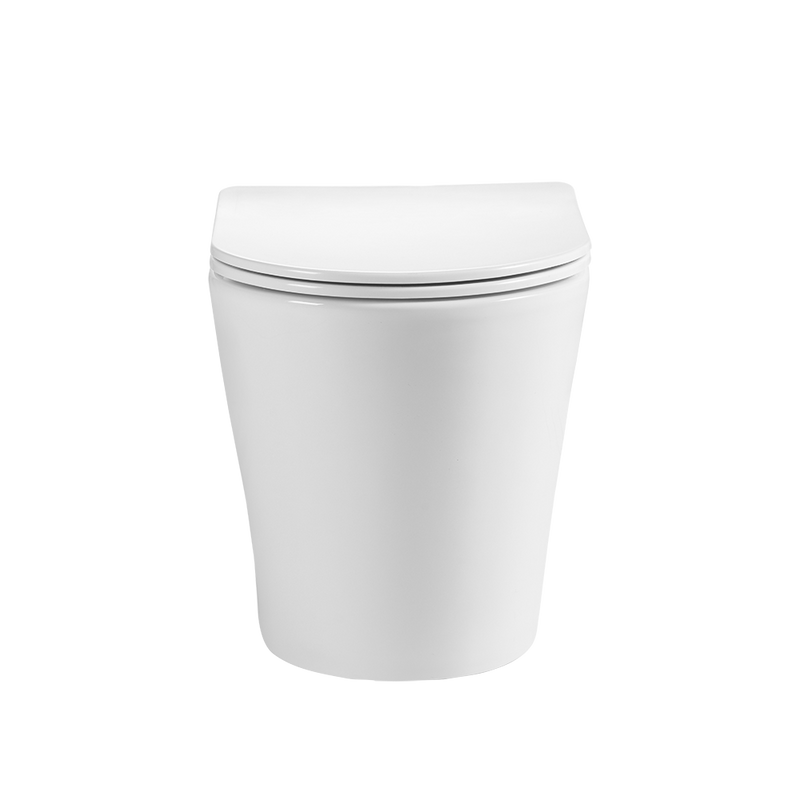 Rubine PF-406P07 Floor Pan Toilet White