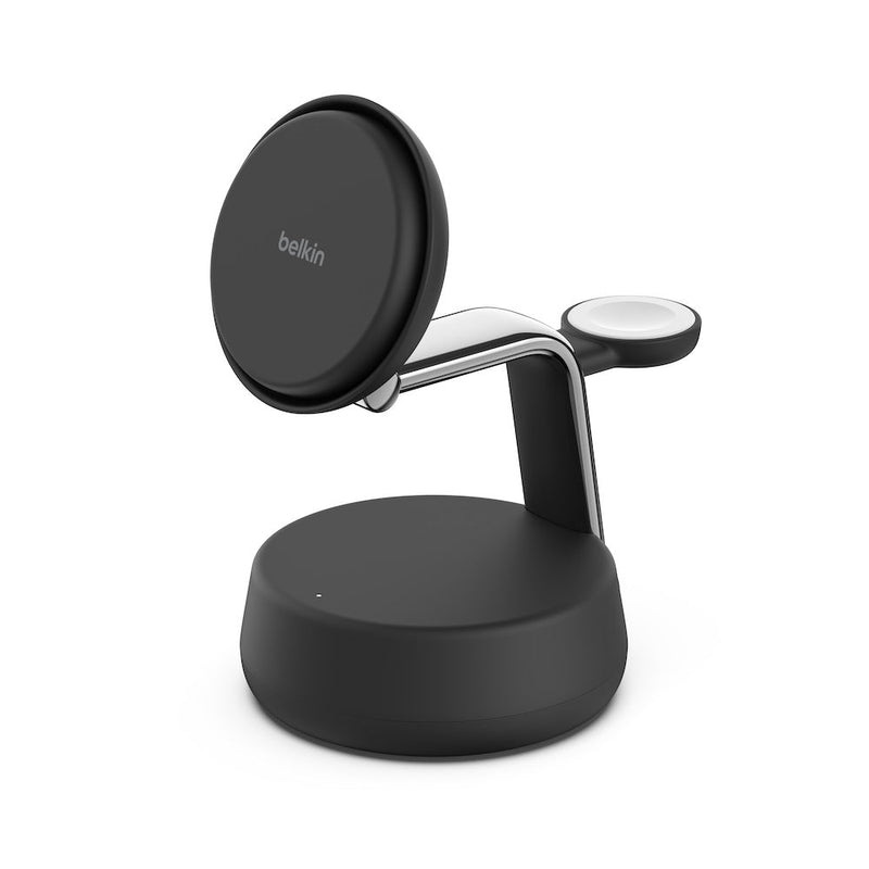 Belkin 3-in-1 Magnetic Charging Dock with Qi2 25W Charcoal