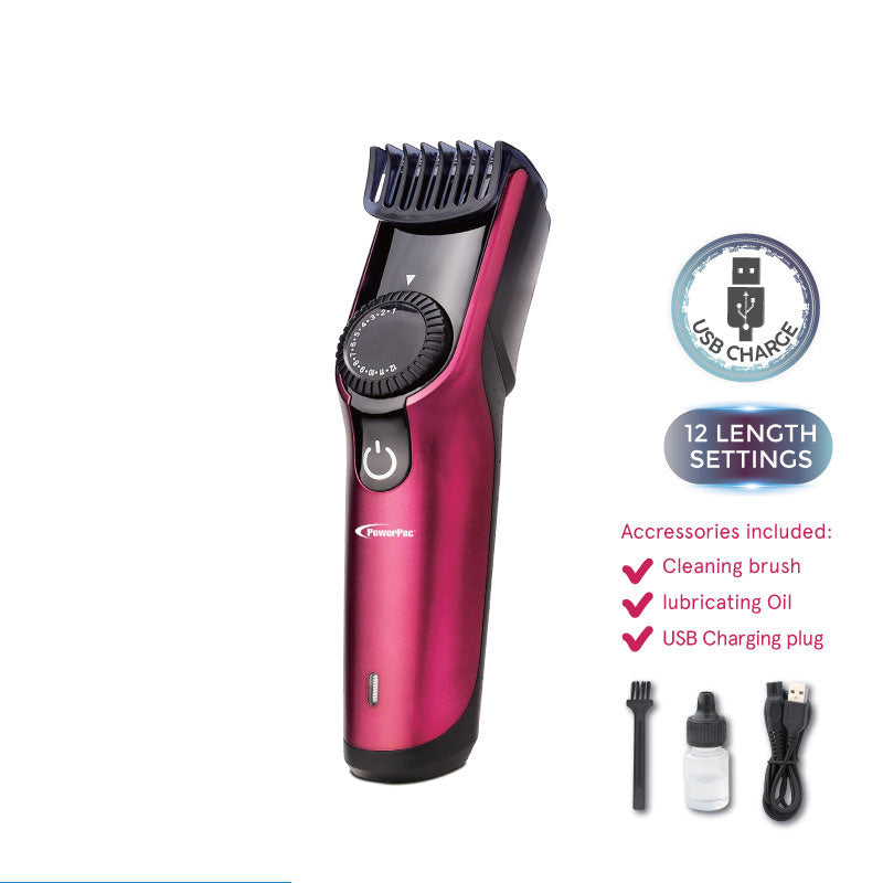 PowerPac Rechargeable Cordless Hair Clipper PP2038