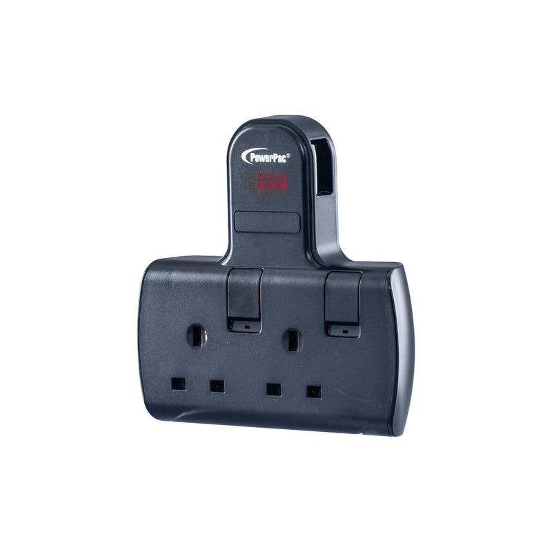 PowerPac 2-Way Multi Plug Extension Adapter PP272BK