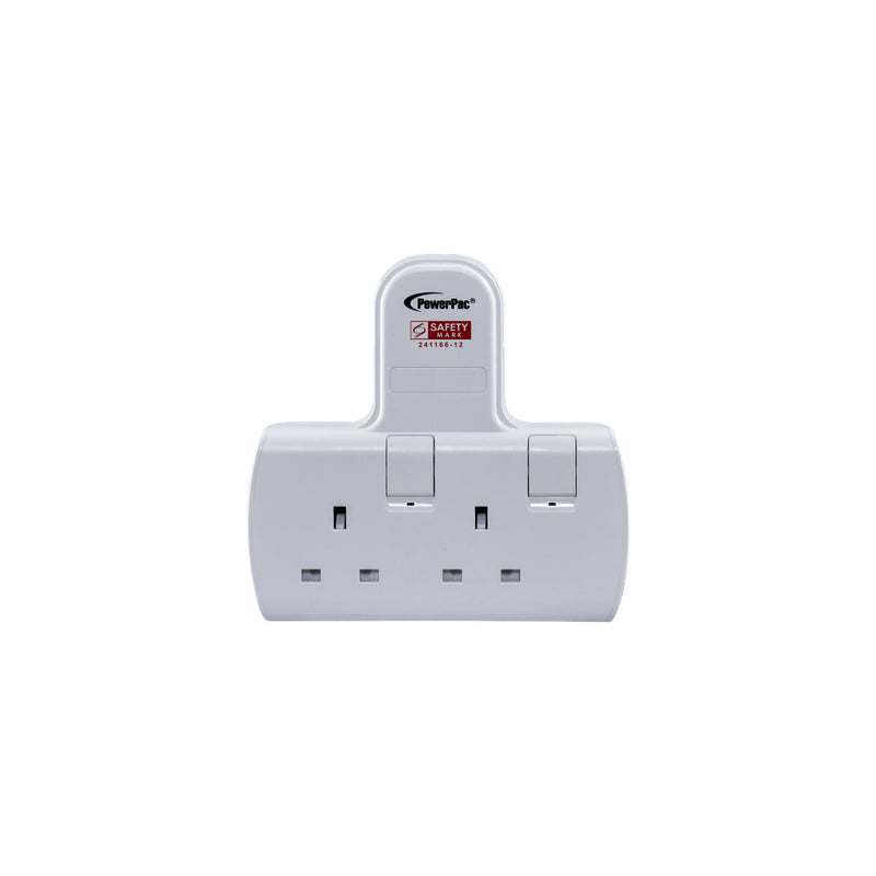 PowerPac 2-Way Multi Plug Extension Adapter PP272WH