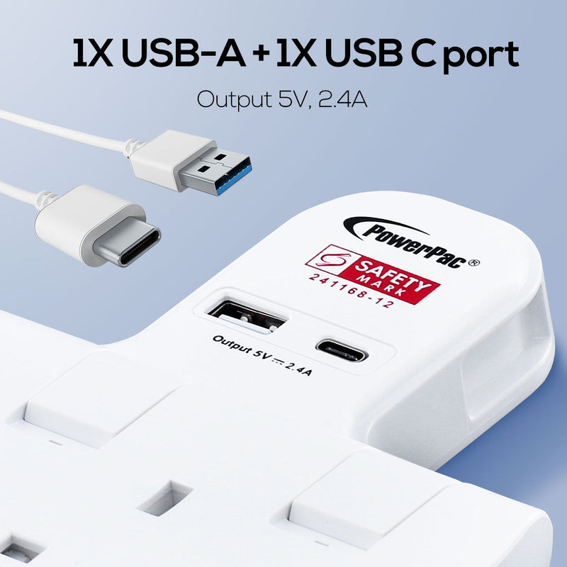 PowerPac 2-Way Multi Plug Extension Adapter PP292U