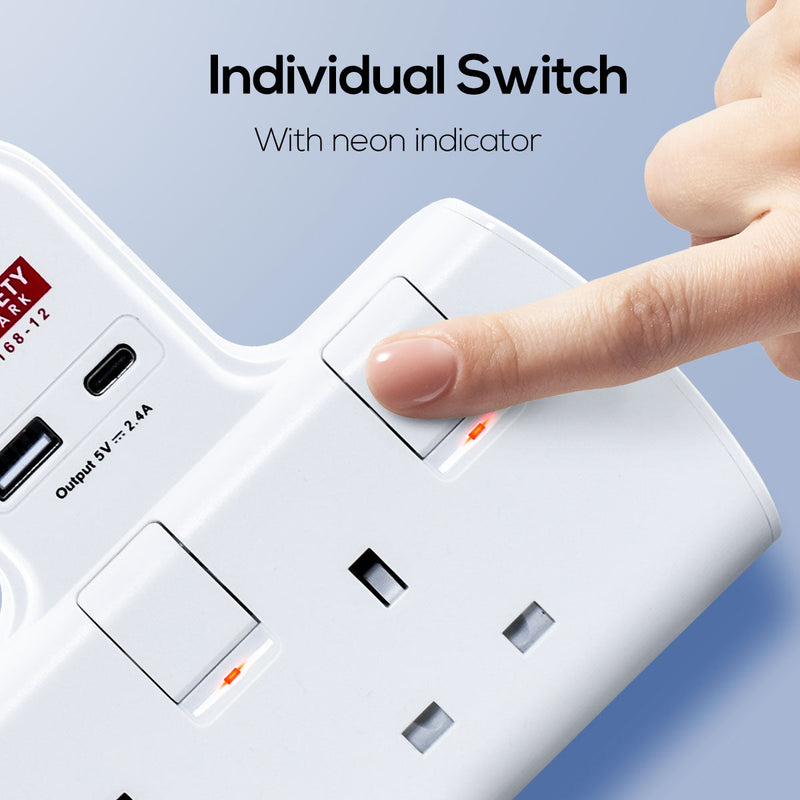PowerPac 2-Way Multi Plug Extension Adapter PP292U