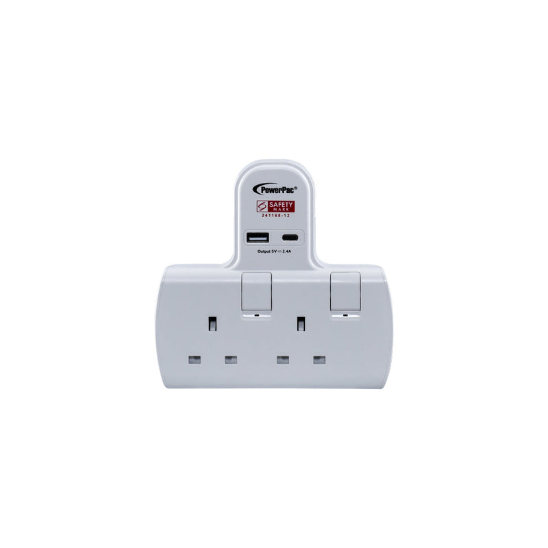 PowerPac 2-Way Multi Plug Extension Adapter PP292U
