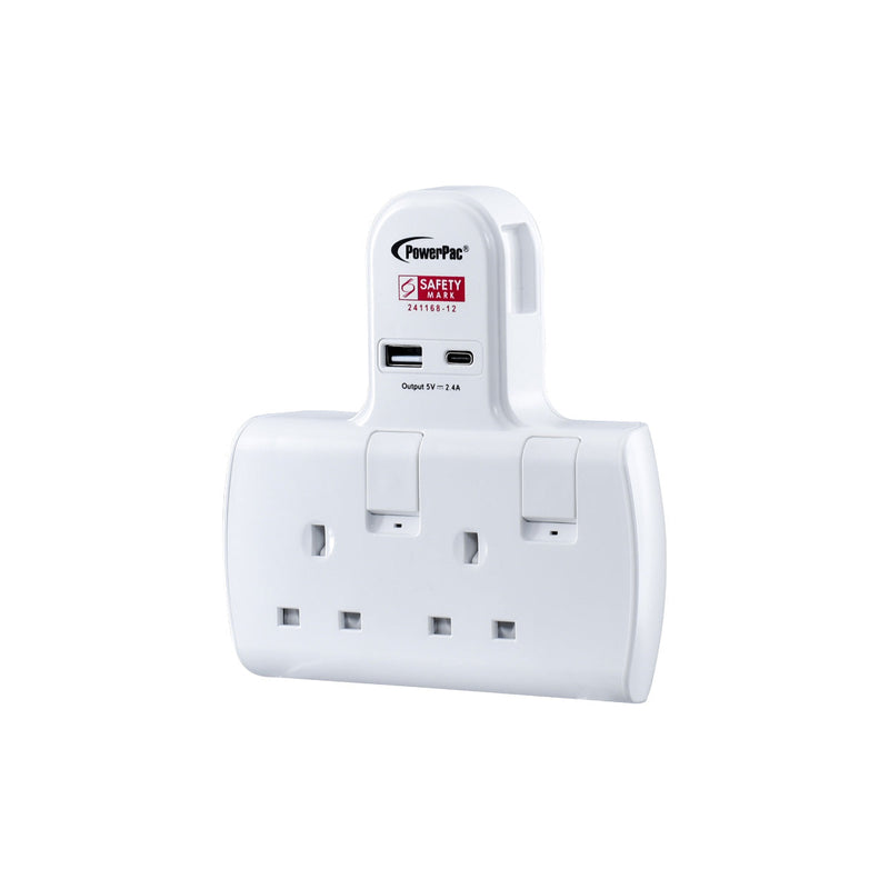 PowerPac 2-Way Multi Plug Extension Adapter PP292U