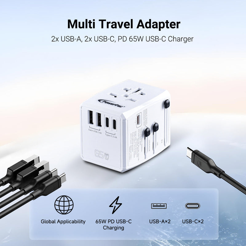 PowerPac 65W Universal Travel Adapter PP7977