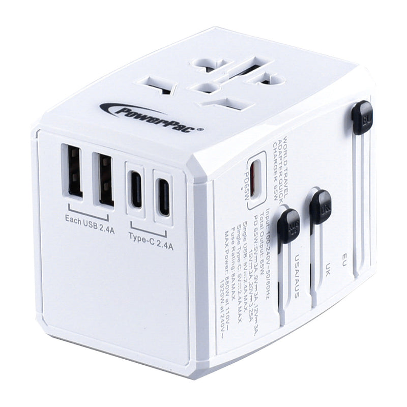 PowerPac 65W Universal Travel Adapter PP7977