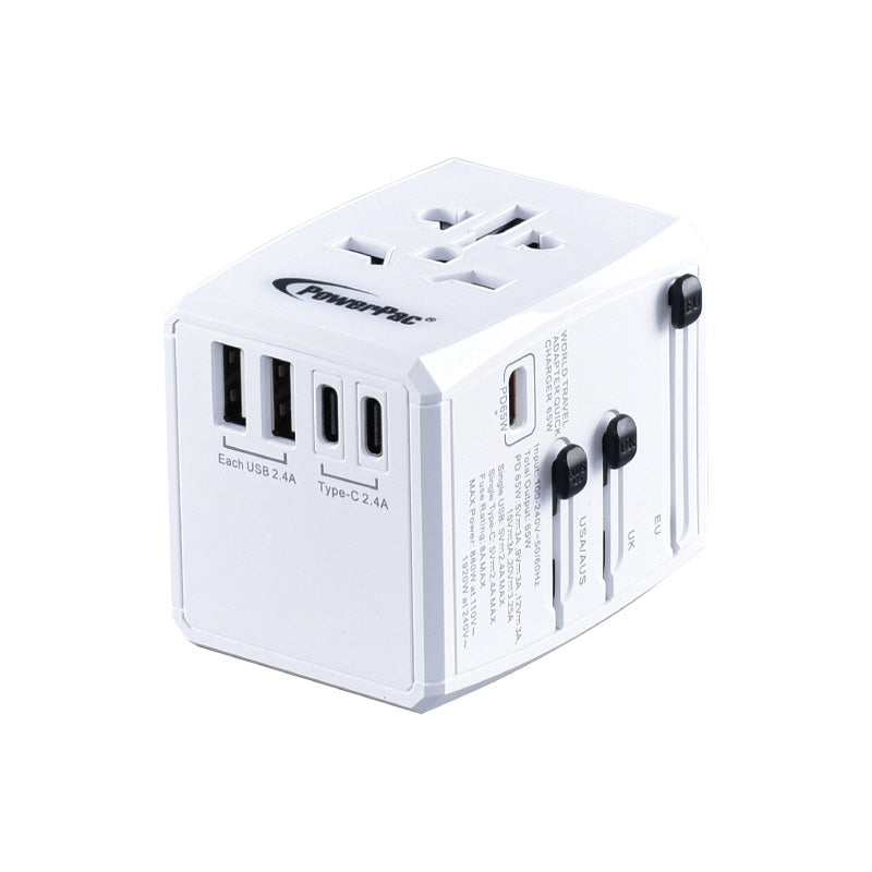 PowerPac 65W Universal Travel Adapter PP7977