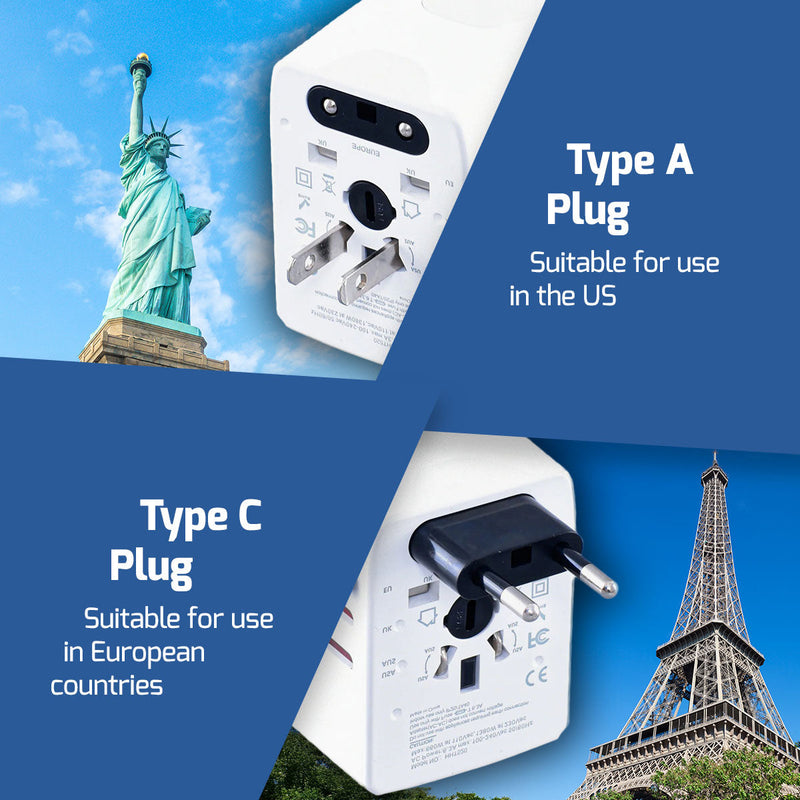 PowerPac Universal Travel Adapter PP7981WH