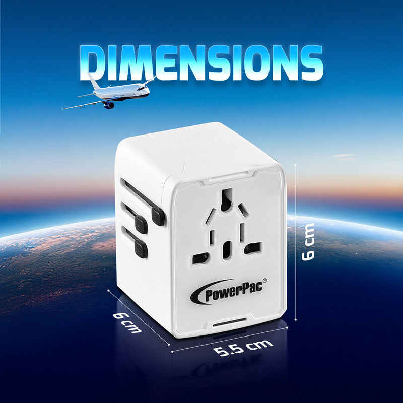 PowerPac Universal Travel Adapter PP7981WH