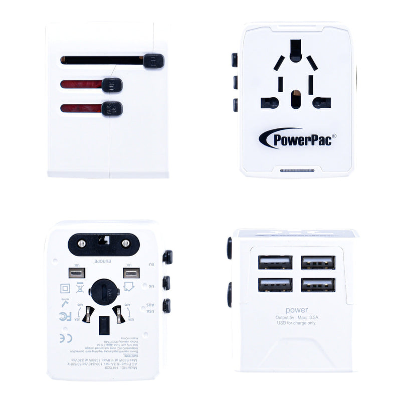 PowerPac Universal Travel Adapter PP7981WH