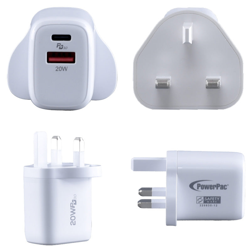 PowerPac 20W USB Smart & Fast Charger PP7982WH